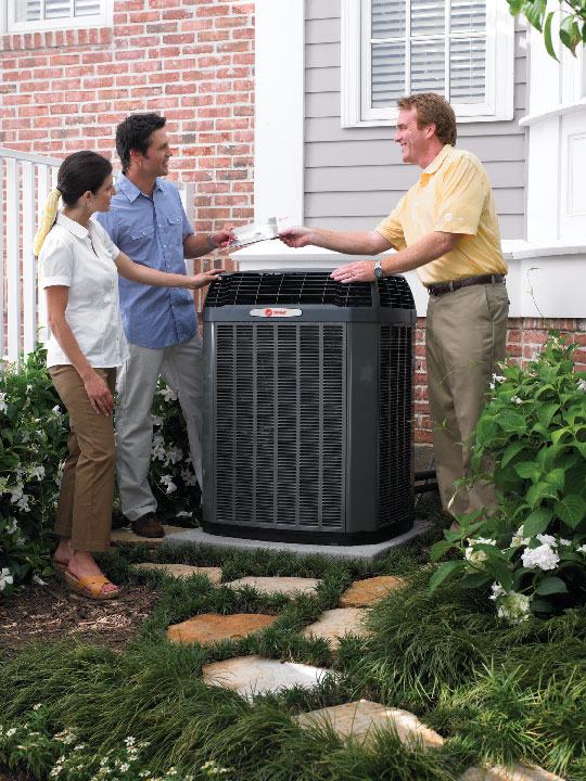 trane service tech and family